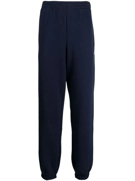 crocodile logo - patch fleece track pants - kleostreetwear
